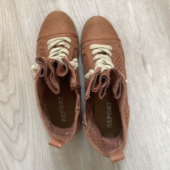 Report perforated leather lace-up boots, size 9 - Picture 4 of 8